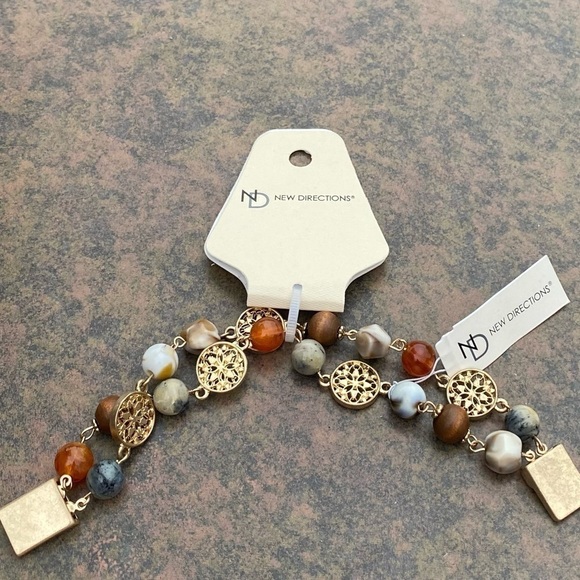 NWT NEW DIRECTIONS MULTI STONE BRACELET SET - Picture 2 of 5